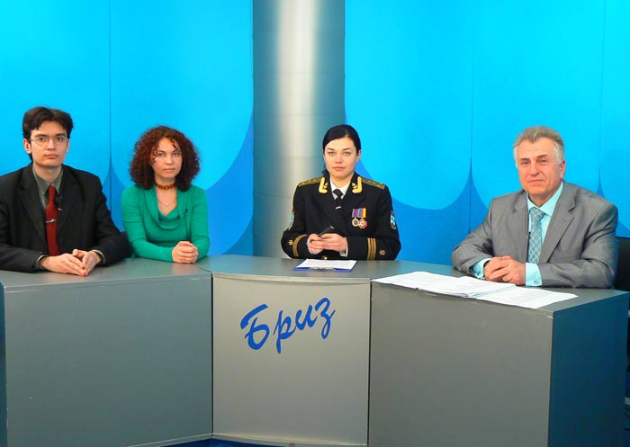 Перед ефіром на ТРК ВМС ЗС України "Бриз" 24 квітня 2010 р.